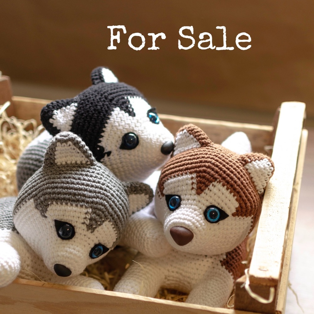 Siberian Huskies Amigurumis